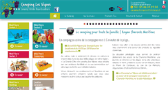 Desktop Screenshot of campinglesvignes17.com